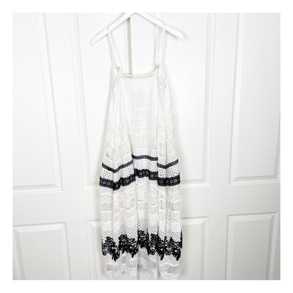 Anthropologie Crochet Lace Overlay Midi Slip Dress NWT - Picture 6 of 11